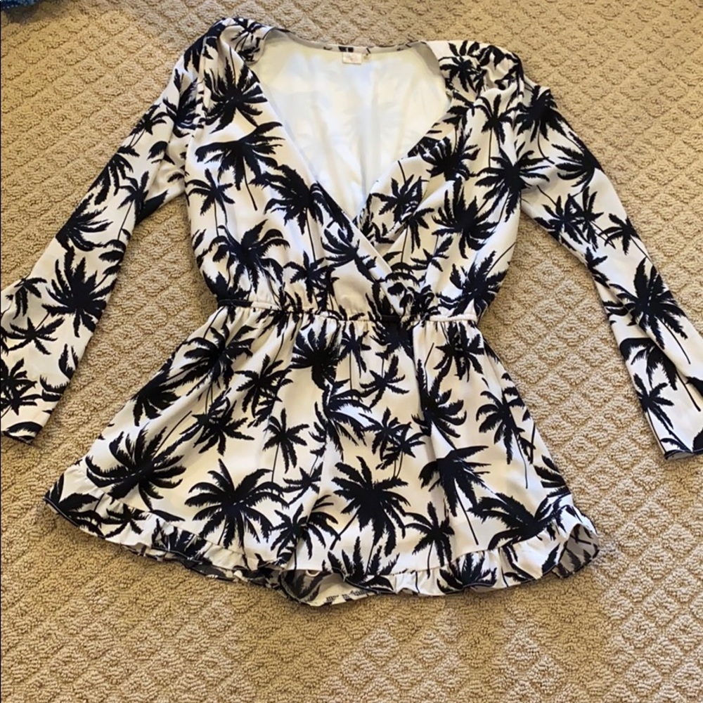 super cute palm tree romper